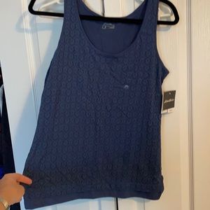 Eddie Bauer NWT blue textured tank M